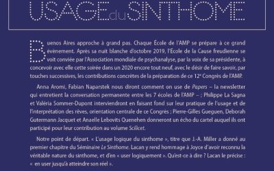 Usage du rêve Usage du sinthome
