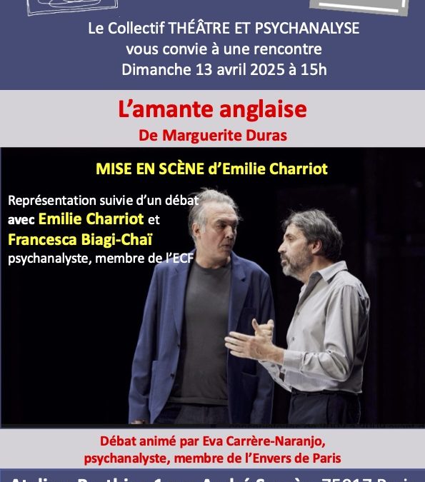 L&rsquo;amante anglaise